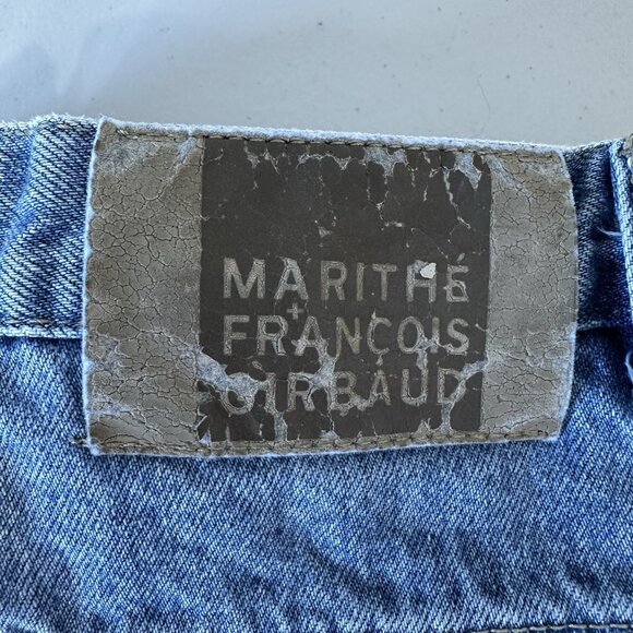 Marithe Francois Girbaud Denim Shorts Size 36 Blue Vintage Jorts Baggy - Picture 10 of 10